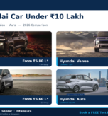 best Hyundai car under ₹10 lakh